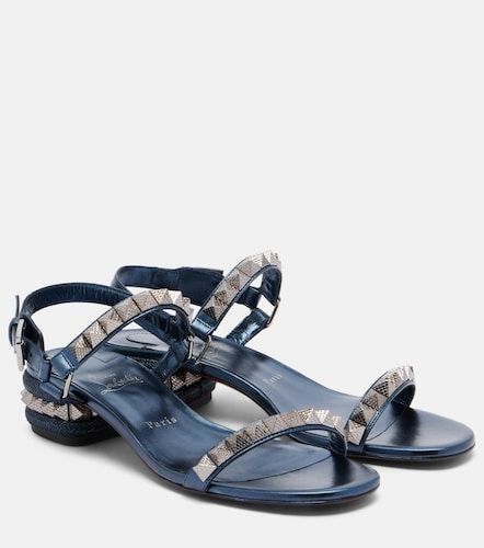 Sandales Pyra en cuir à ornements - Christian Louboutin - Modalova