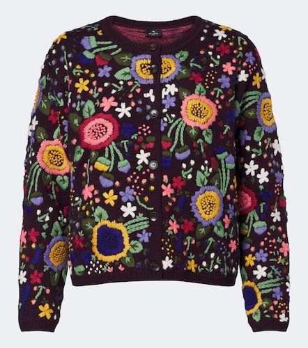 Etro Cardigan en laine à broderies - Etro - Modalova