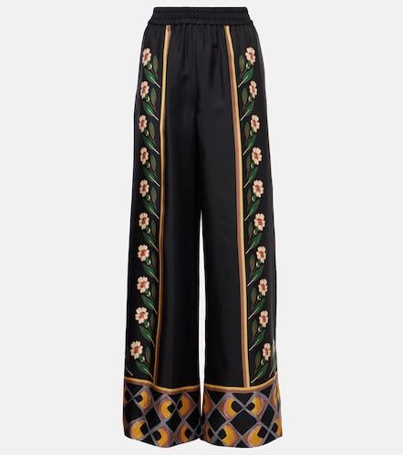 Pantalon ample Dazed Placée imprimé en soie - La DoubleJ - Modalova