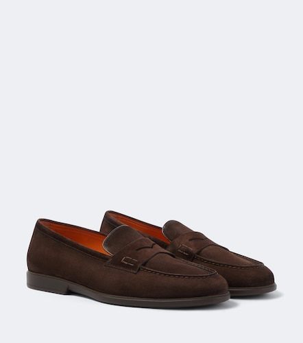 Santoni Mocassins Milo en daim - Santoni - Modalova