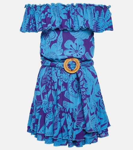 Robe Bella imprimée à épaules dénudées - Poupette St Barth - Modalova