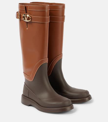 Bottes VLogo Bold en cuir - Valentino Garavani - Modalova