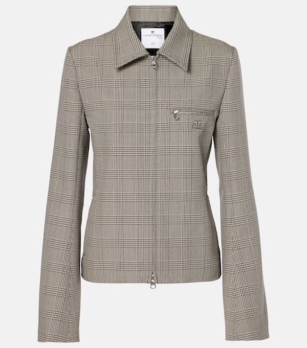 Courrèges Veste en laine mélangée motif Prince de Galles - Courreges - Modalova