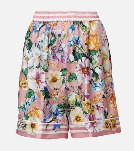 Short en soie à fleurs - Dolce&Gabbana - Modalova