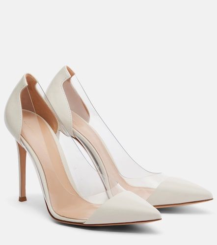 Escarpins Plexi en cuir verni et PVC - Gianvito Rossi - Modalova