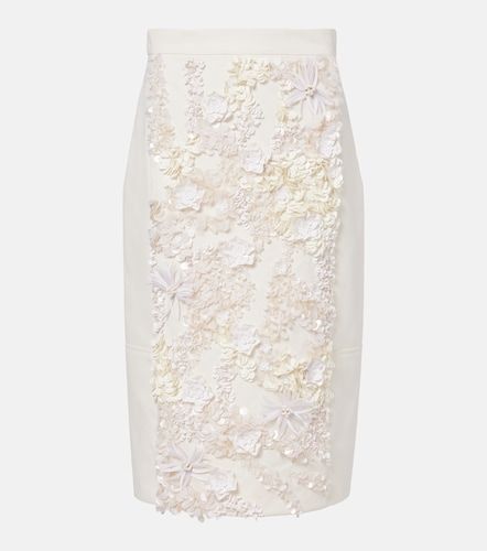 Jupe midi en coton à ornements - Plan C - Modalova