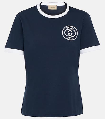 T-shirt Interlocking G en coton - Gucci - Modalova