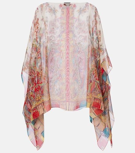 Cape en soie à motif cachemire - Etro - Modalova