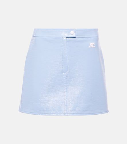 Courrèges Mini-jupe en coton mélangé à logo - Courreges - Modalova