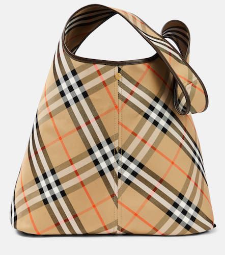 Cabas Check Small en toile - Burberry - Modalova