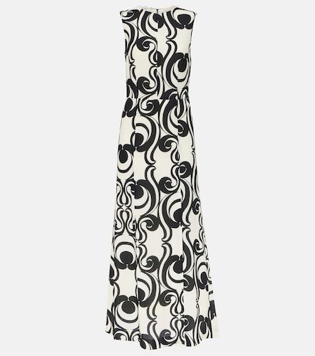 Robe longue en crêpe imprimée - Dries Van Noten - Modalova