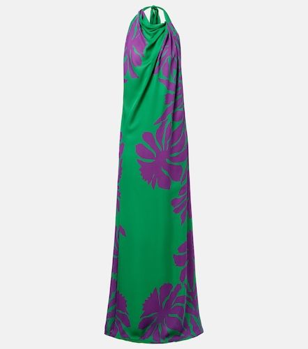 Robe longue imprimée en soie - Johanna Ortiz - Modalova