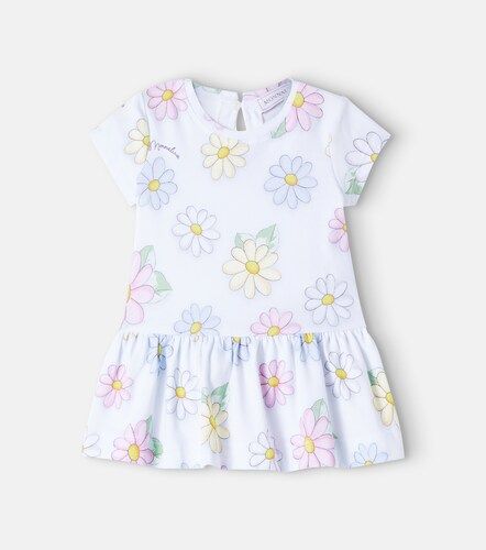 Bébé – Robe en coton mélangé à fleurs - Monnalisa - Modalova
