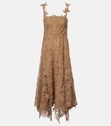 Robe en guipure à motif floral - Oscar de la Renta - Modalova