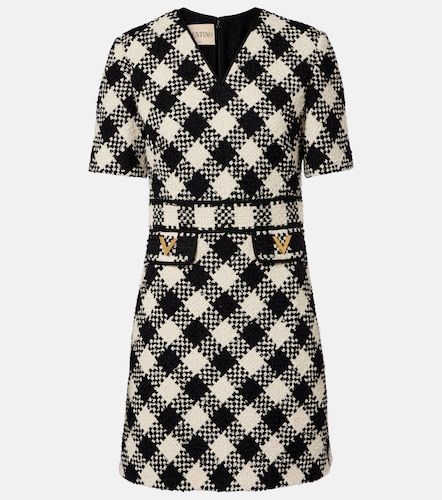 Robe VGold en tweed à carreaux - Valentino - Modalova