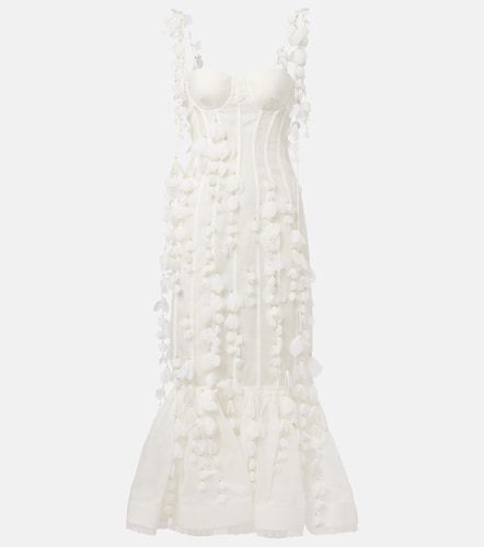 Robe midi Dawning en lin et soie - Zimmermann - Modalova