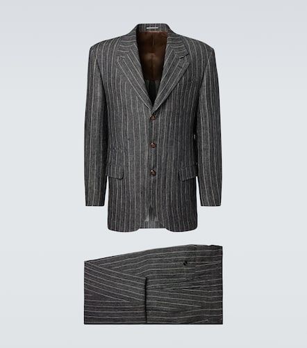 Costume rayé en lin - Brunello Cucinelli - Modalova