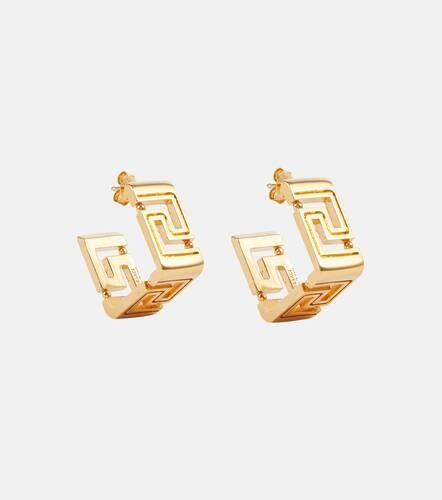 Boucles d'oreilles Greca carrées - Versace - Modalova
