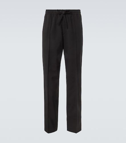 Pantalon droit en laine vierge - Valentino - Modalova