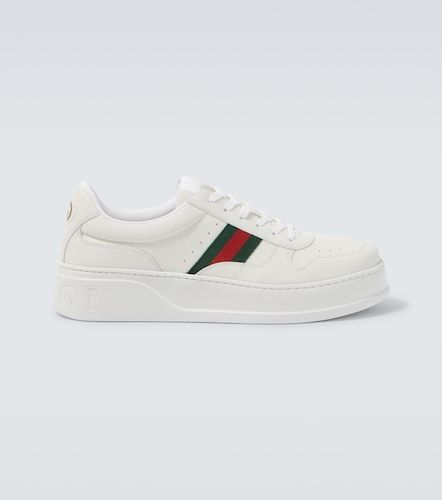 Gucci Baskets Web Stripe en cuir - Gucci - Modalova