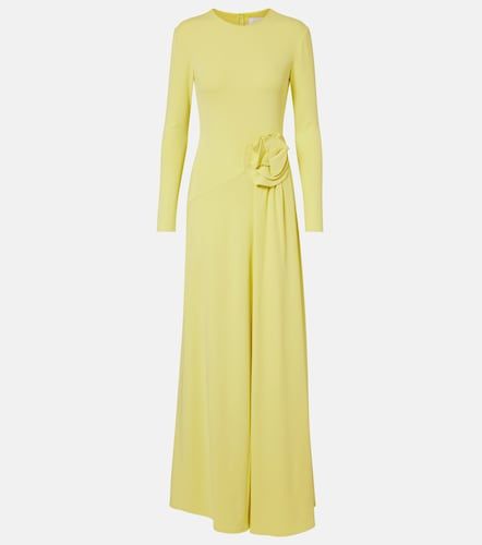 Robe longue à appliqué floral - Roland Mouret - Modalova
