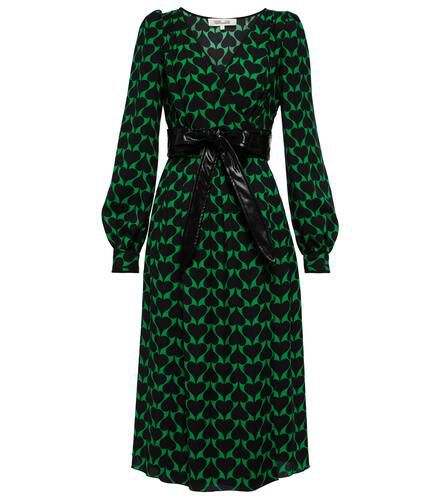 Robe portefeuille Celestia imprimée en crêpe - Diane von Furstenberg - Modalova