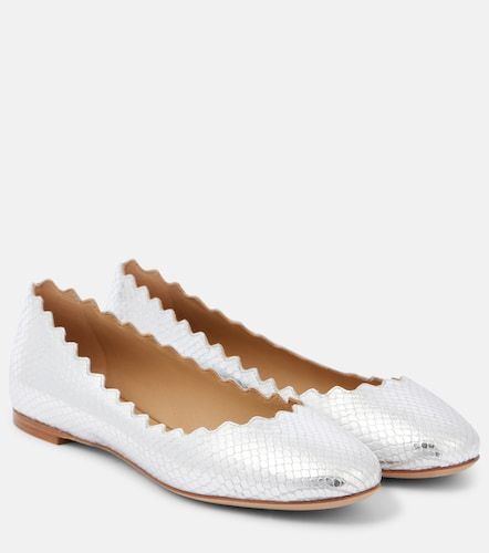 Chloé Ballerines Lauren en cuir façon croco - Chloe - Modalova