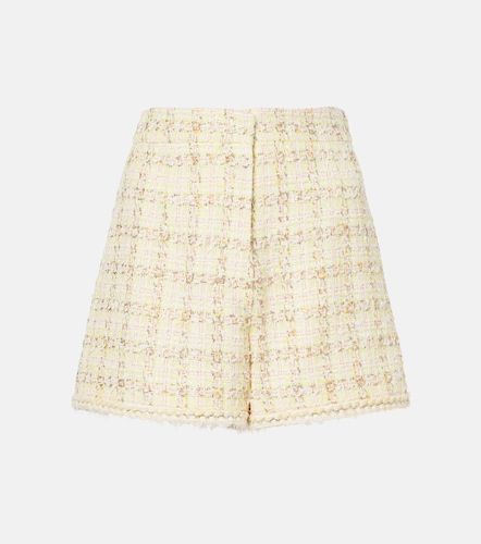 Short en tweed de coton mélangé à carreaux - Giambattista Valli - Modalova