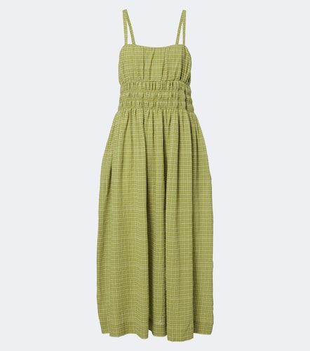 Robe midi Verona en coton à carreaux - Asceno - Modalova