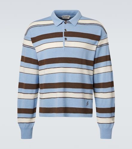 Polo rayé en coton et laine mélangés - JW Anderson - Modalova