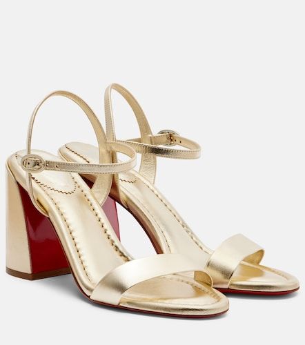 Sandales Miss Jane 85 en cuir métallisé - Christian Louboutin - Modalova