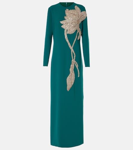 Robe Elea en crêpe à ornements - Costarellos - Modalova