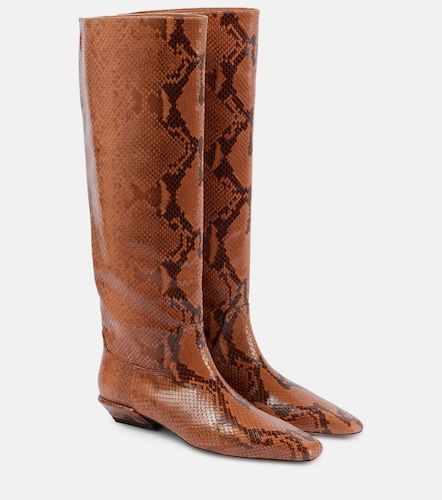 Bottes Bettina en cuir effet serpent - Paris Texas - Modalova