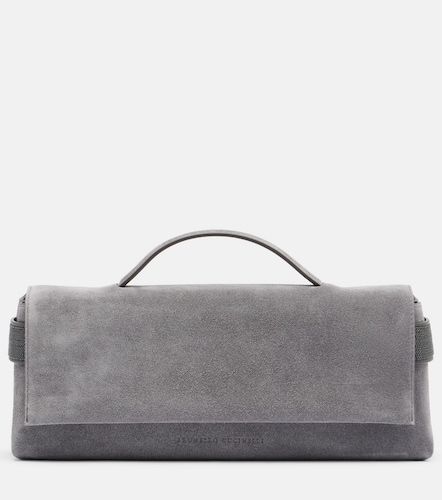 Sac Small Monili en daim à ornements - Brunello Cucinelli - Modalova