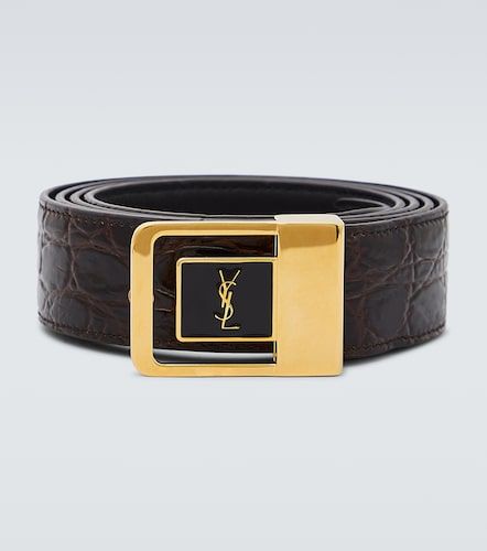 Ceinture La 66 en cuir embossé - Saint Laurent - Modalova