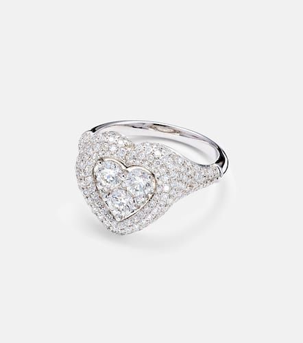 Bague Manaal en or blanc 18 ct et diamants - Kamyen - Modalova