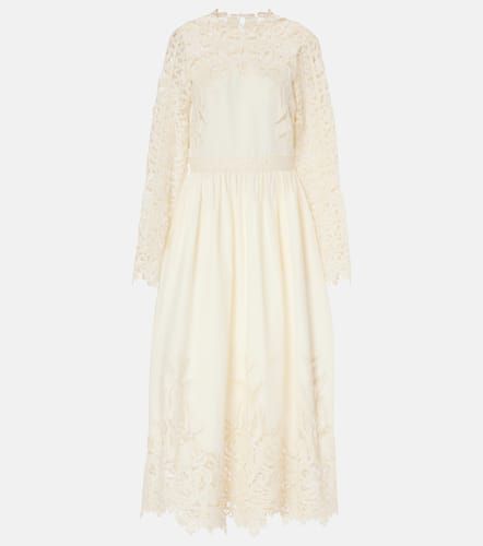 Robe longue Palermo en coton et soie - Ulla Johnson - Modalova