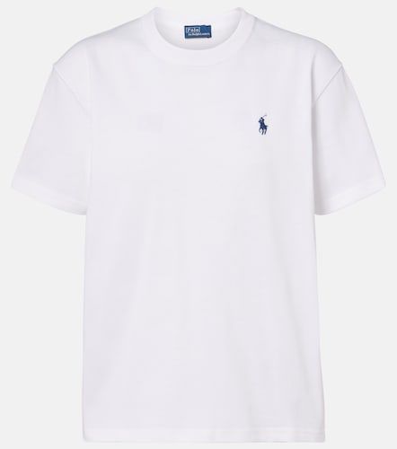 T-shirt rayé en coton à logo - Polo Ralph Lauren - Modalova