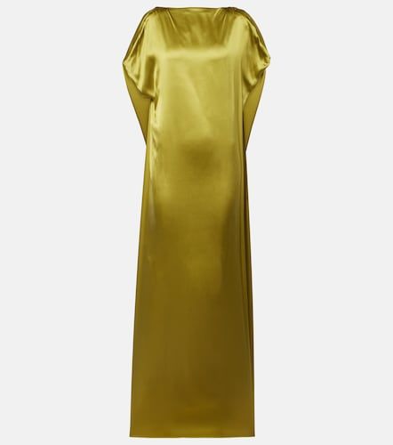 Robe longue en satin de soie mélangée - Dries Van Noten - Modalova