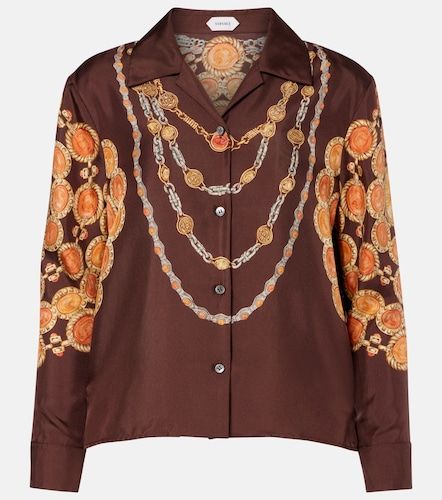 Versace Chemise imprimée en soie - Versace - Modalova
