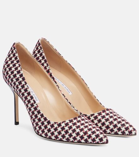 Escarpins BB 90 à motif pied-de-poule - Manolo Blahnik - Modalova