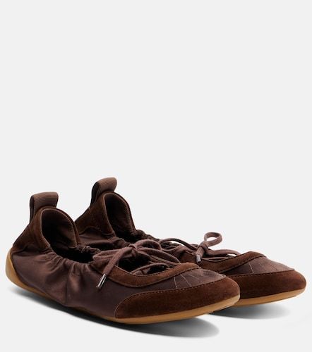 Chloé Ballerines Chloé Kick en satin et daim - Chloe - Modalova