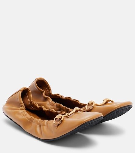 Ballerines Prima Horsebit en cuir - Gucci - Modalova