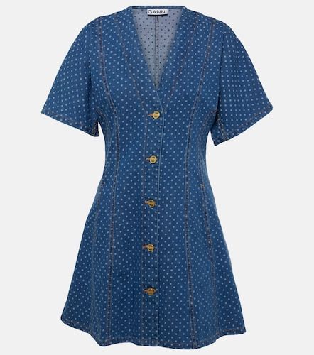 Ganni Robe en denim à pois - Ganni - Modalova