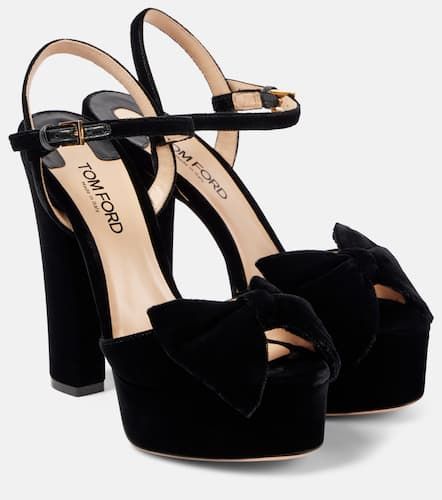 Sandales Brigitte 130 en velours - Tom Ford - Modalova