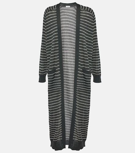 Cardigan Dazzling en coton à rayures - Brunello Cucinelli - Modalova