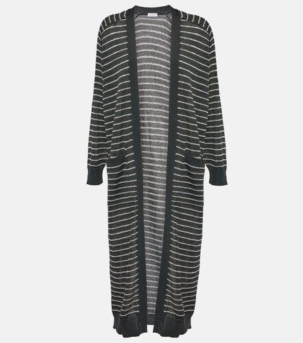 Cardigan Dazzling rayé en coton - Brunello Cucinelli - Modalova