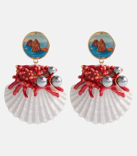 Boucles d’oreilles clip Capri Shell - Dolce&Gabbana - Modalova