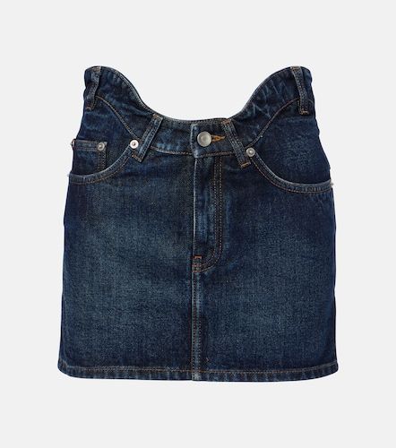 Mini-jupe incurvée en denim - Jean Paul Gaultier - Modalova