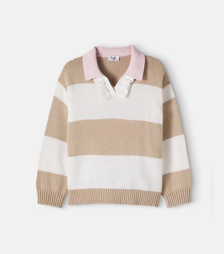 Pull polo en coton à rayures - Il Gufo - Modalova